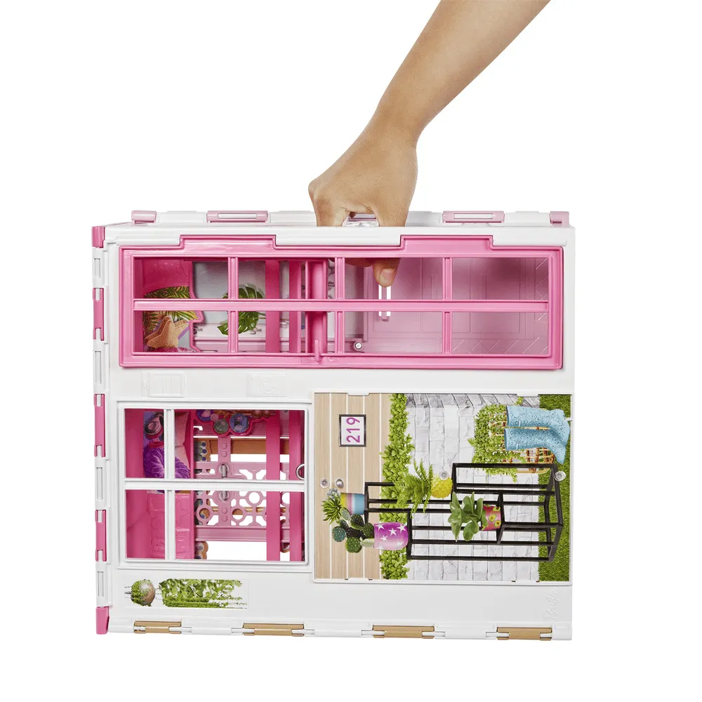 Casa Barbie cu 4 camere si 2 nivele, Multicolor