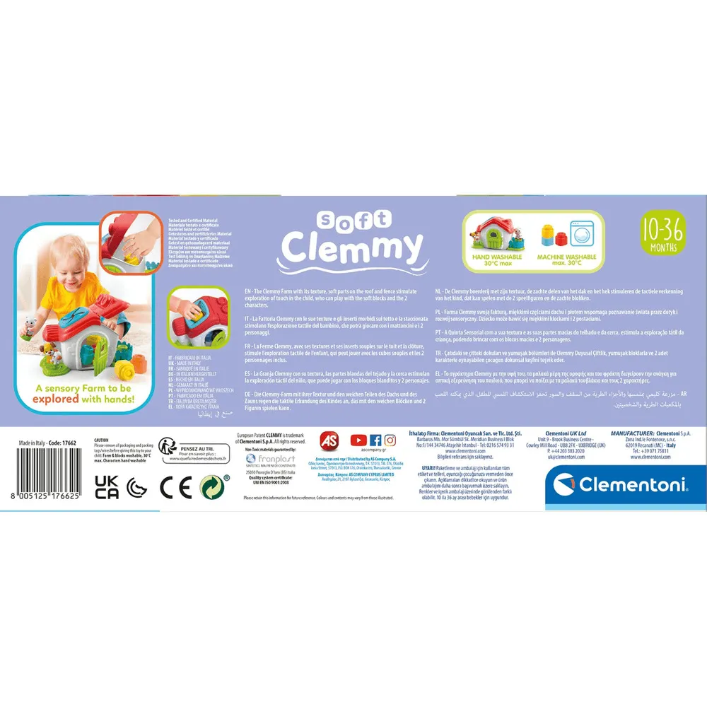 Ferma senzoriala Soft Clemmy Clementoni, Multicolor