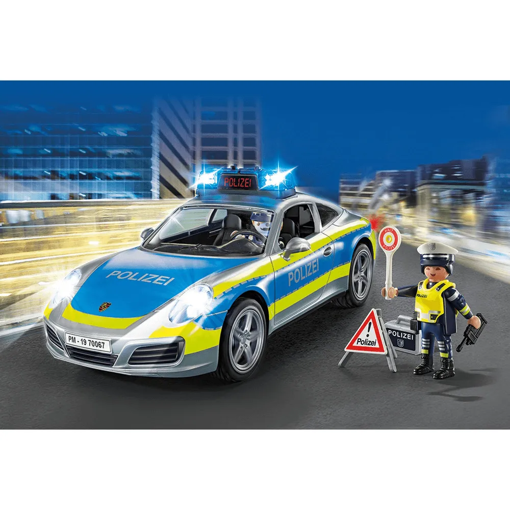 Set Playmobil City Life Porsche 911 Carrera 4S Police 70067, 36 piese