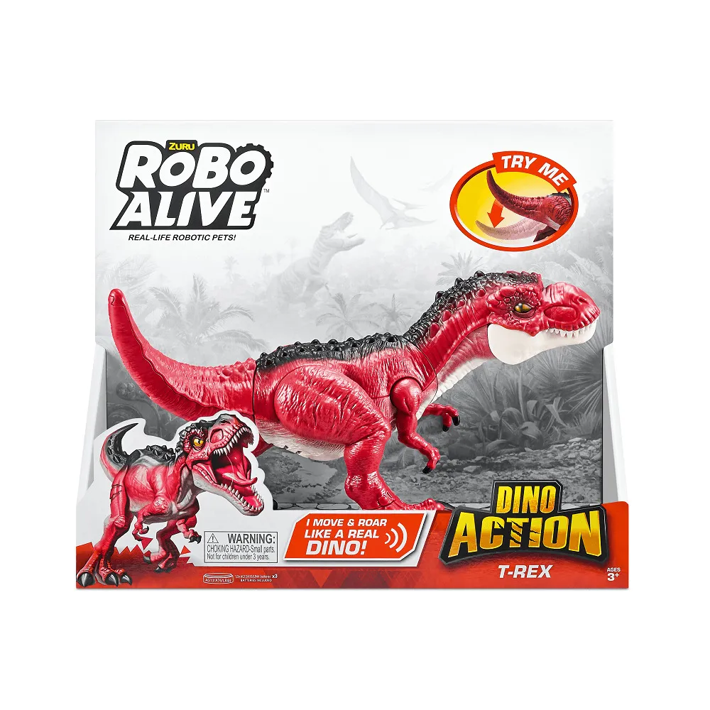 Robot de jucarie T-Rex Robo Alive Dino Action Zuru, Multicolor