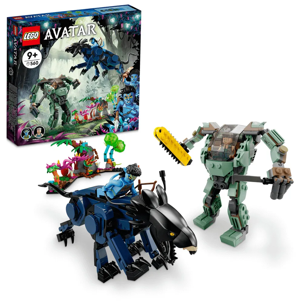 LEGO Avatar Neytiri si Thanator contra Robotul AMP Quaritch 75571