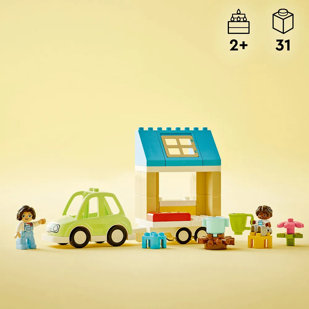 LEGO DUPLO Town Casa de familie pe roti 10986