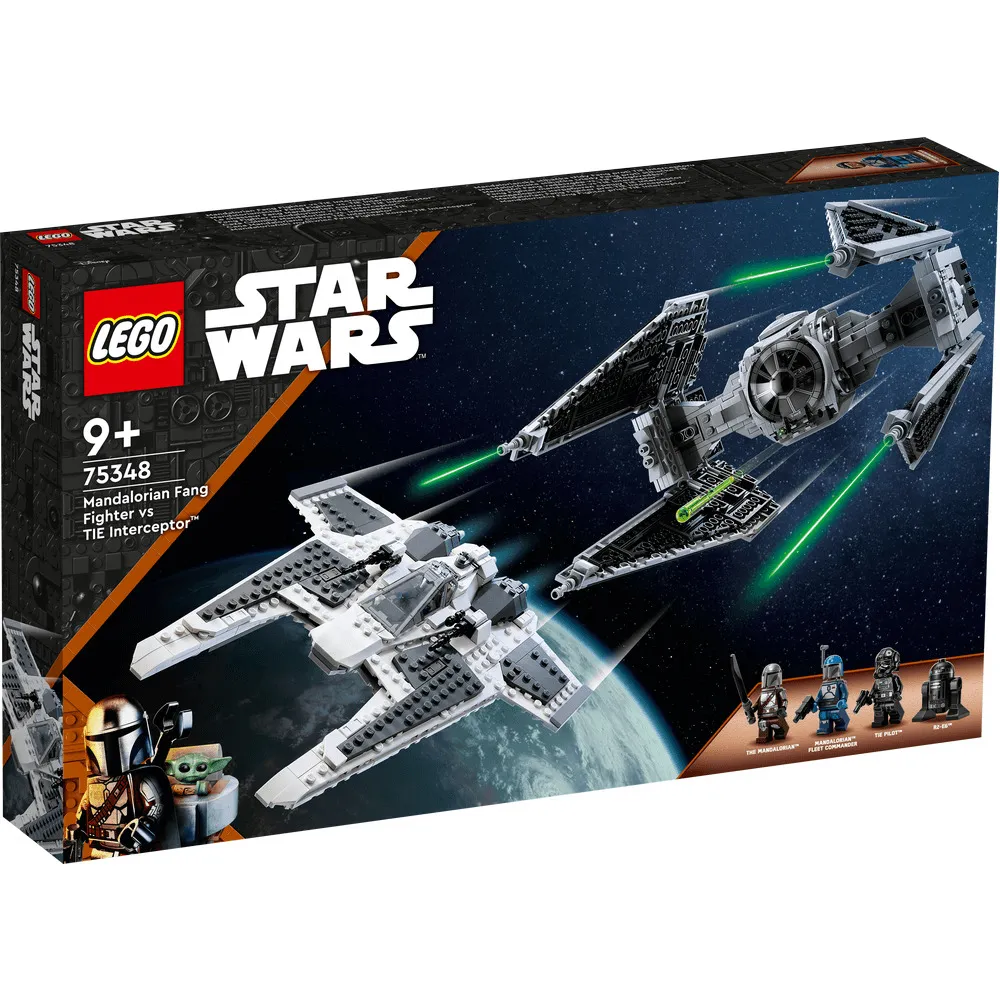 LEGO Star Wars Fang Fighter mandalorian vs TIE Interceptor 75348