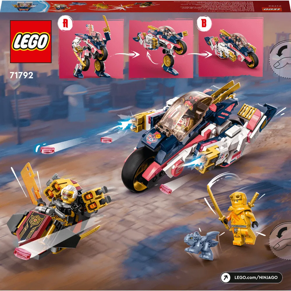 LEGO Ninjago Motocicleta de viteza robot transformator a Sorei 71792