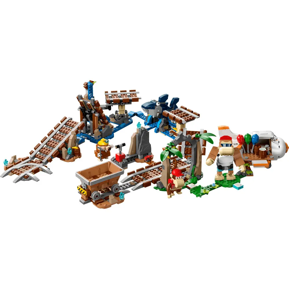 LEGO Super Mario Set de extindere Plimbarea cu vagonetul minier a lui Diddy Kong 71425