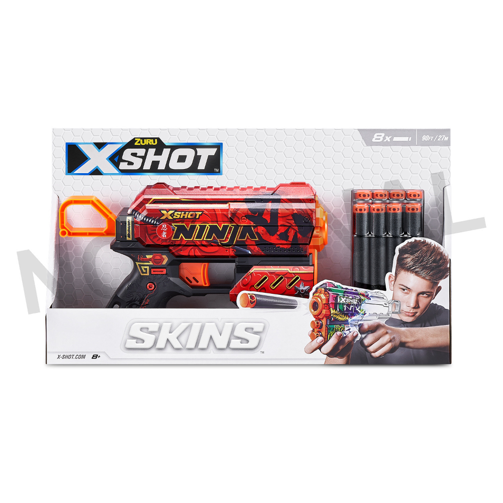 Pistol Xshot Flux+8 gloante Zuru