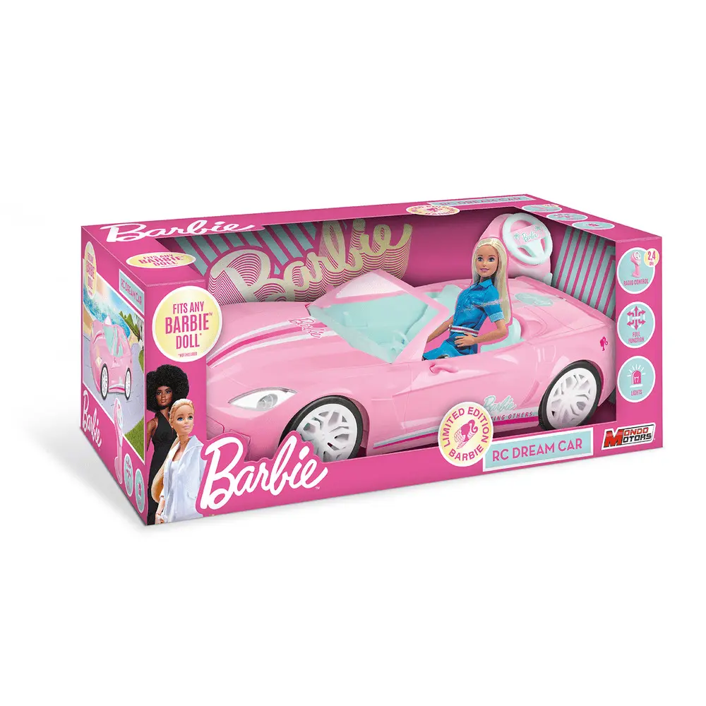 Masina cu telecomanda Barbie Dream Car, Roz