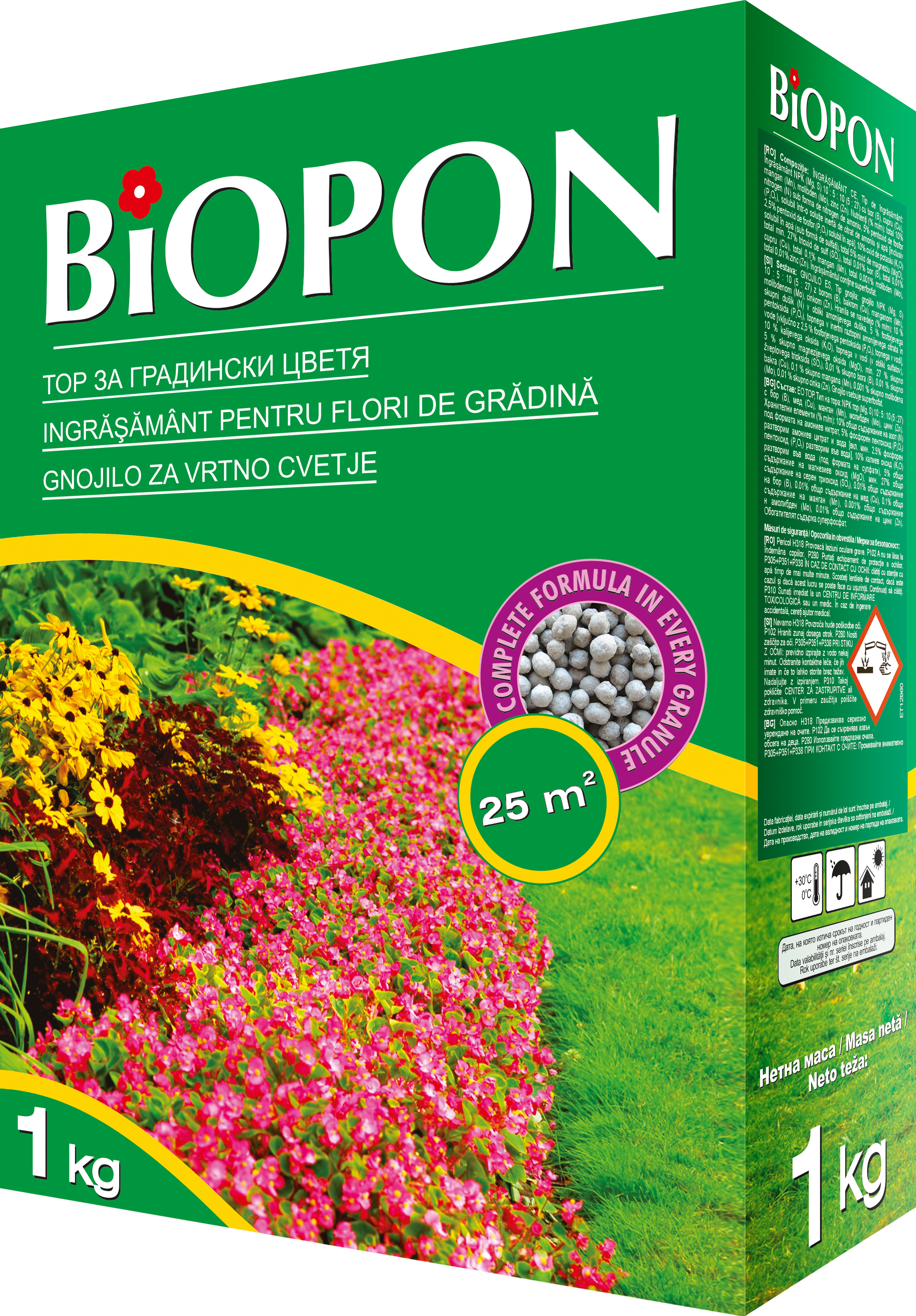 Ingrasamant pentru flori de gradina 1kg, Biopon