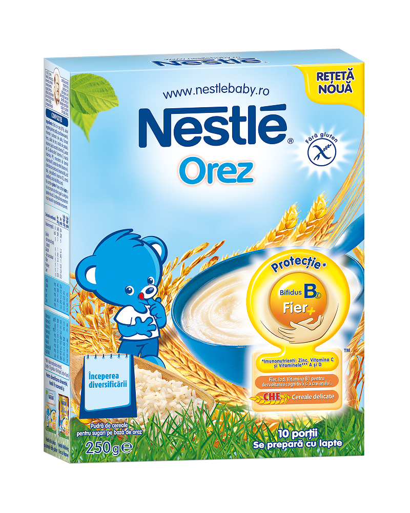 Cereale din orez pentru sugarii 4 luni+ Nestle 250g