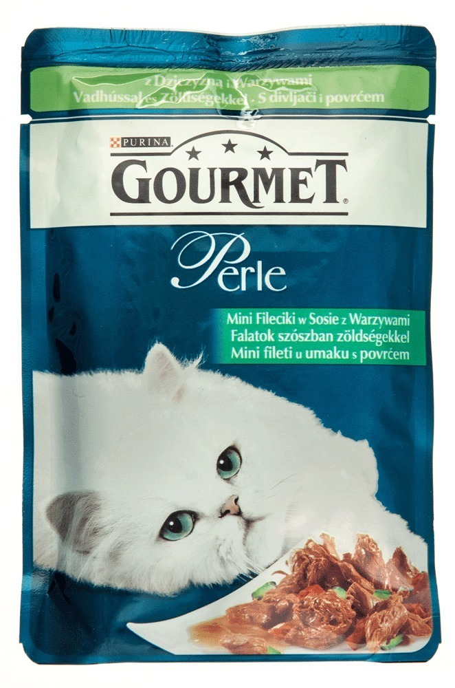 Hrana umeda pentru pisici cu vanat Gourmet Perle 85g