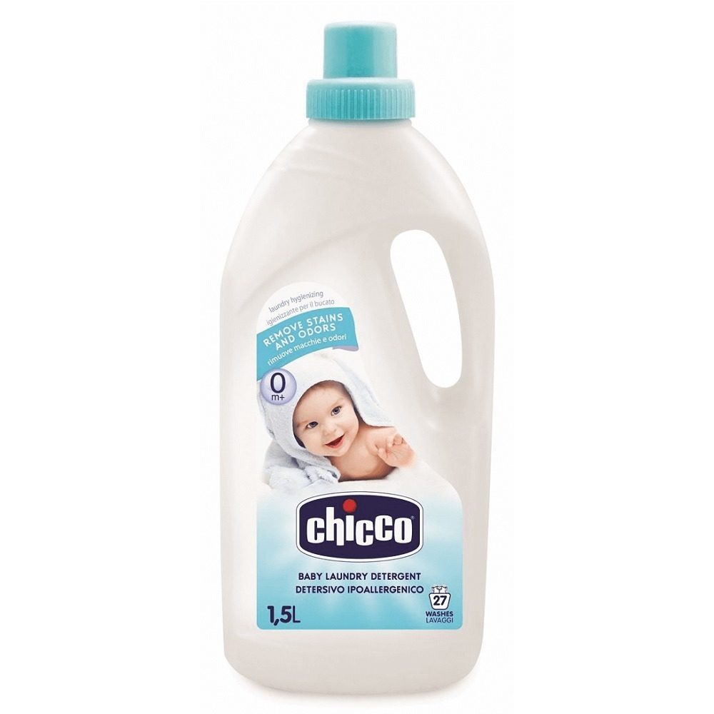 Detergent lichid pentru bebelusi Chicco, hipoalergenic, 1.5l (27spalari)