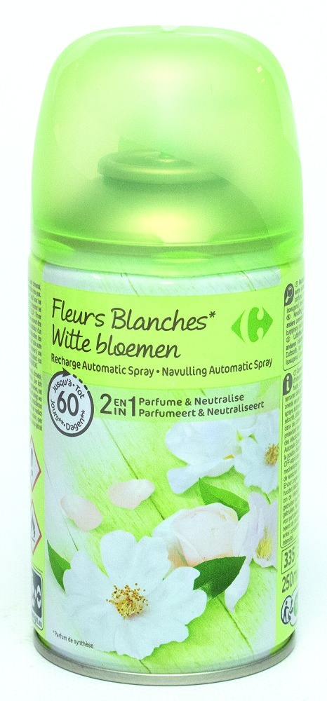 Rezerva odorizant automatic cu parfum de flori albe Carrefour, 250 gr