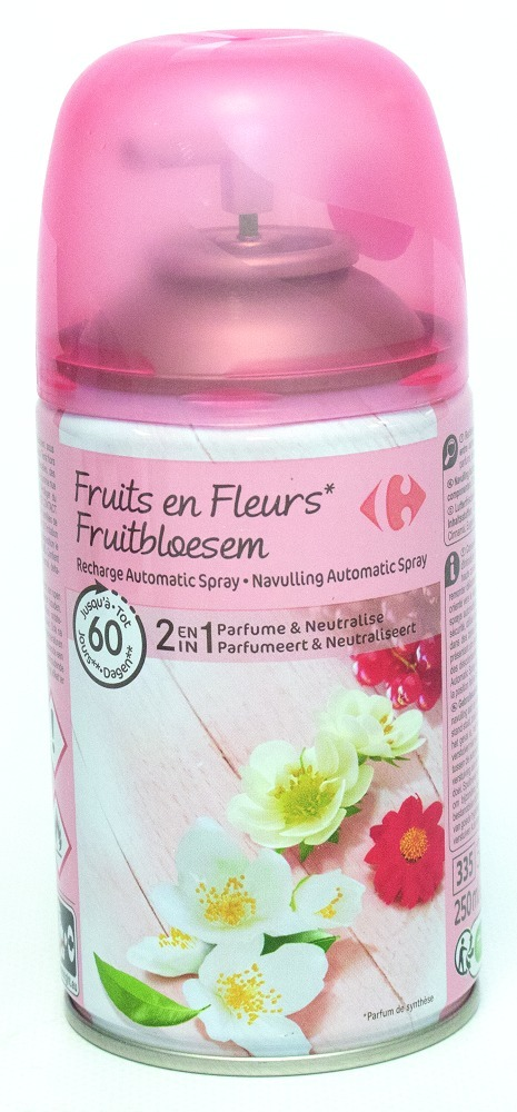 Rezerva odorizant automatic cu parfum de flori si fructe Carrefour, 250 gr