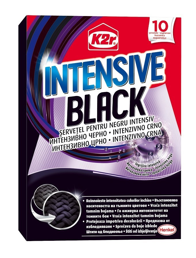 Servetele pentru rufe K2r Intensive Black, 10buc
