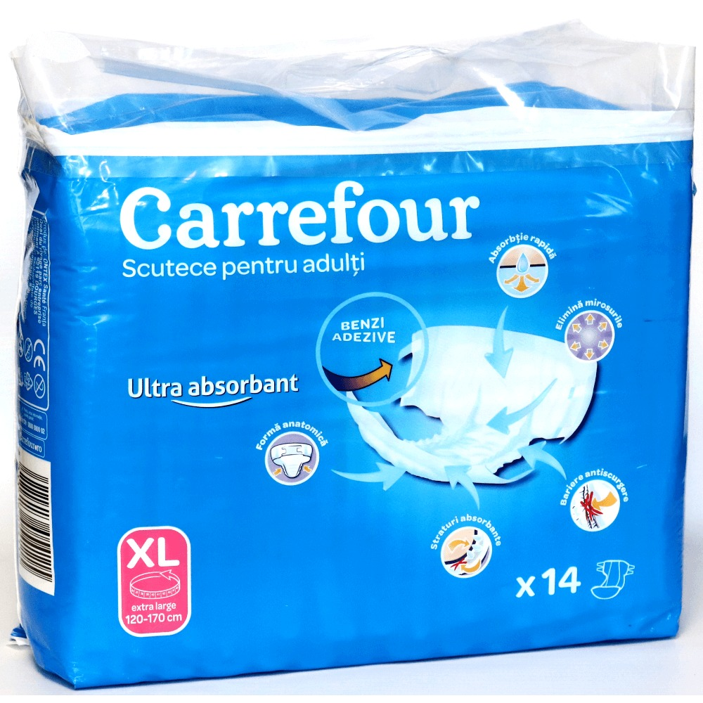 Made a contract vein Evenly Scutece deschise incontinenta adulti marime XL Carrefour 14buc | Carrefour  Romania