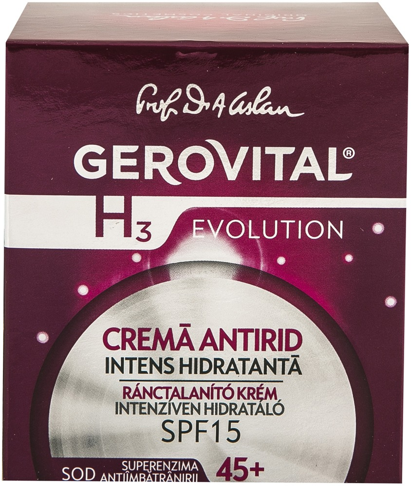 Crema antirid 45+ Gerovital 50 ml