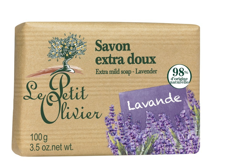 Sapun solid cu lavanda Le Petit Olivier  100 g
