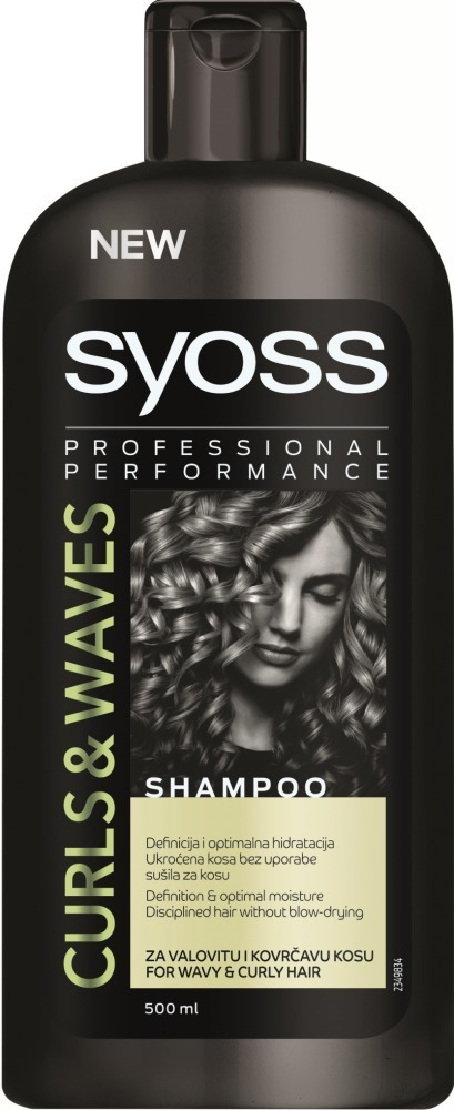 Sampon pentru par ondulat si carliontat curls & waves Syoss 500 ml