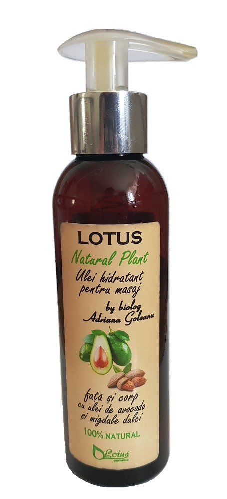 Ulei pentru masaj fata si corp cu ulei de avocado Lotus 150ml