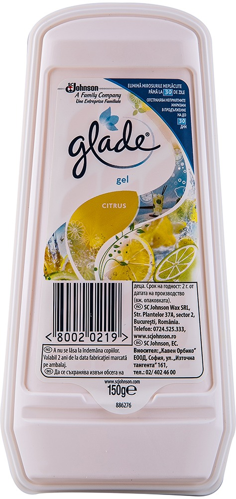 Odorizant Gel Glade citrus 150g