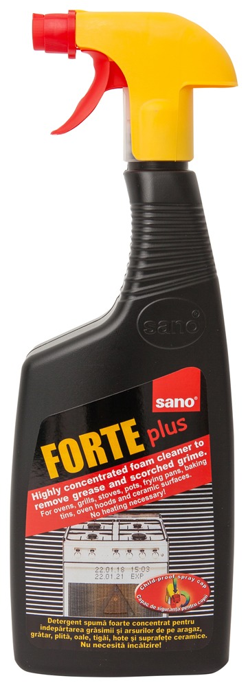 Detergent spray spuma concentrat pentru indepartarea grasimii Sano 750ml