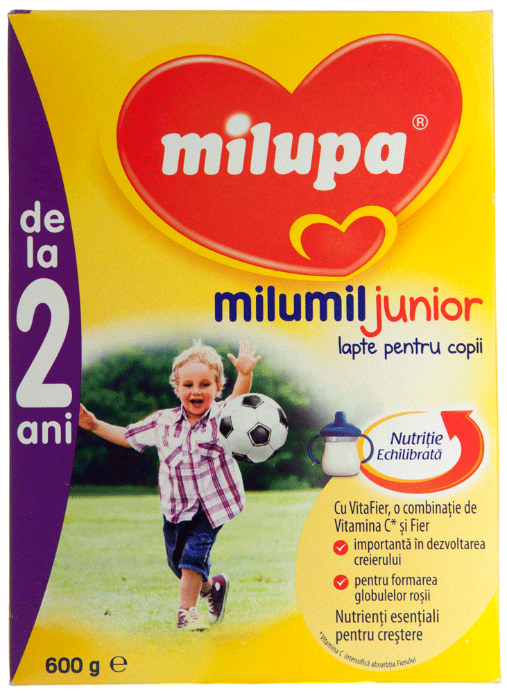 Lapte pentru copii Milupa Milumil Junior 2+ 600g