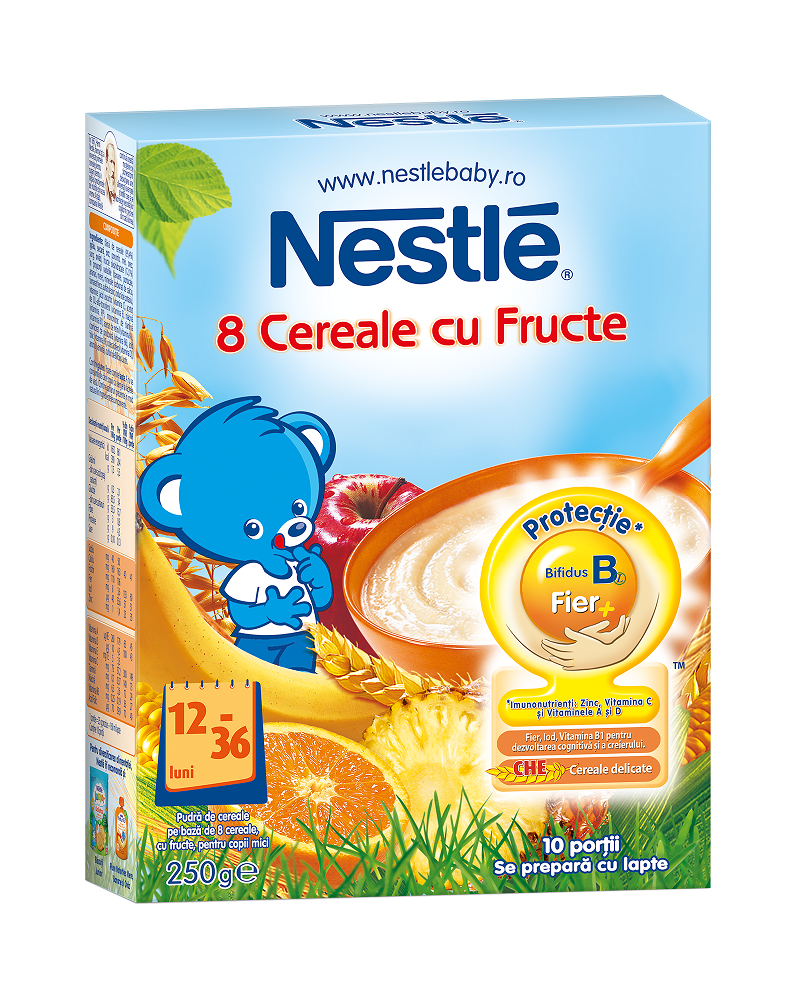 Cereale pentru copii sugari 12 luni+ Nestle 8 Cereale 250g