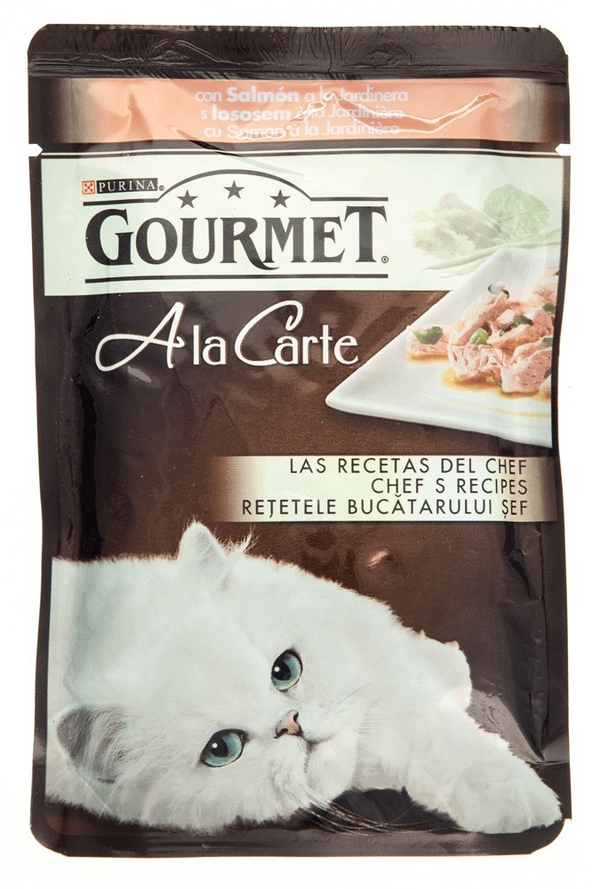Hrana umeda cu somon pentru pisici Gourmet A la Carte 85g