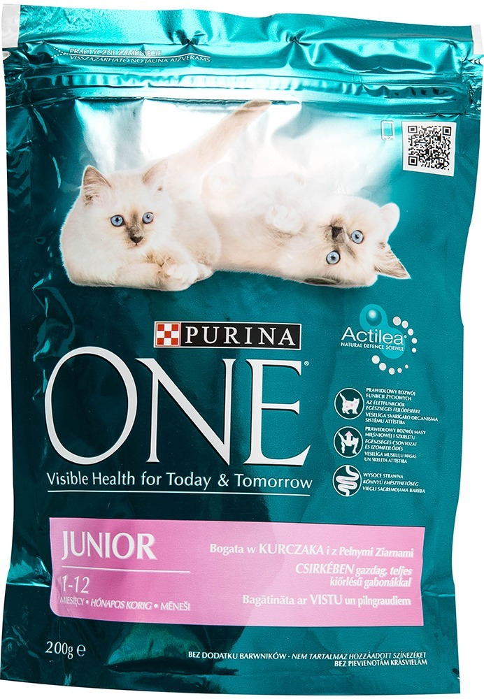 Hrana pentru puii de pisica  cu pui si cereale One One Junior Purina 200 g