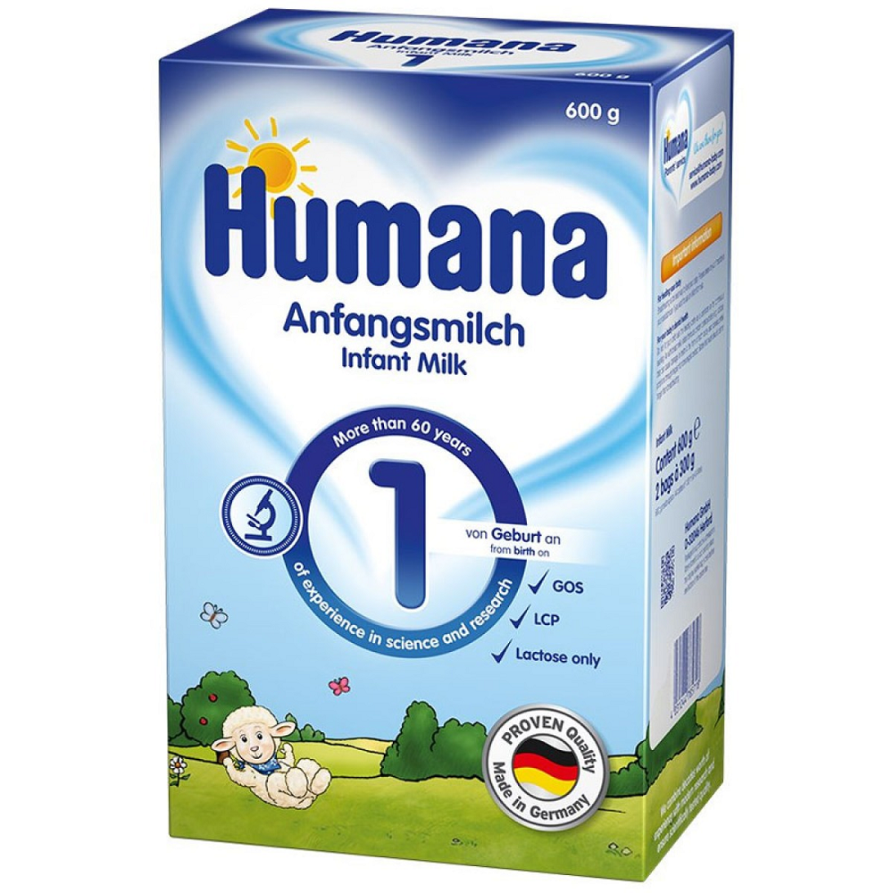 Lapte praf Humana 1GOS 600g