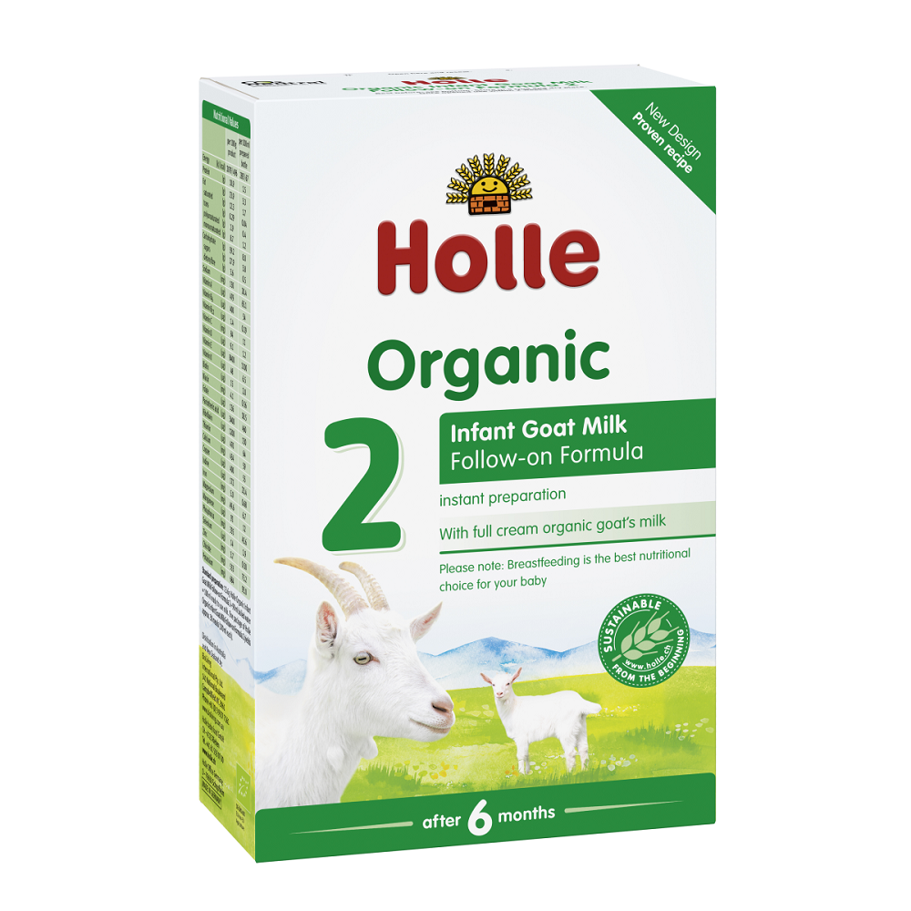 Lapte organic de capra formula 2 6luni+  Holle Baby Food 400g