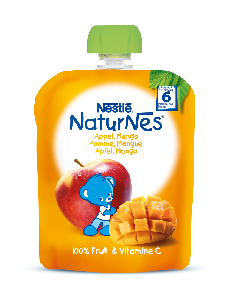 Piure cu mar si mango Nestlé® NaturNes 90g