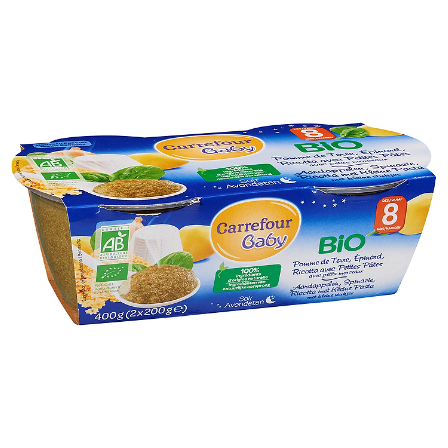 Aliment bio pentru copii Carrefour Bio 400g