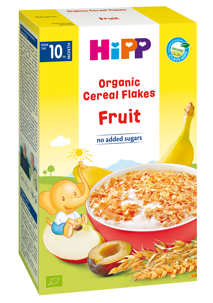 Fulgi de cereale Ecologice cu fructe Hipp 200g