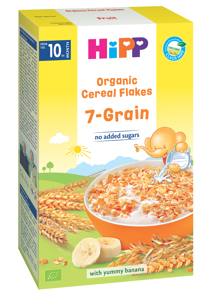 Fulgi de cereale ecologice - 7 cereale HIPP 200g