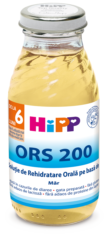 Solutie rehidratare orala pe baza de mar Hipp 200ml