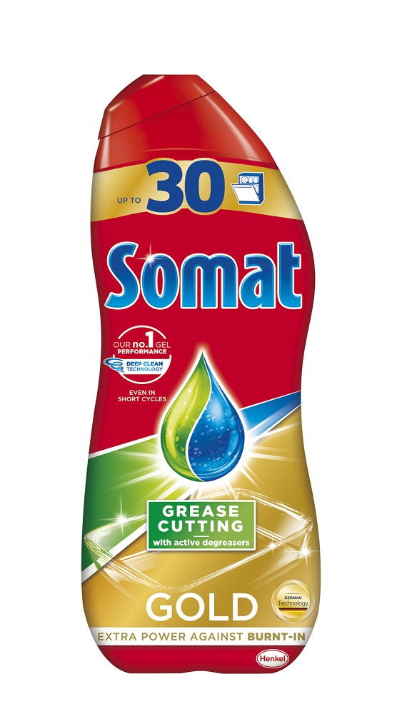 Detergent lichid pentru masina de spalat vase Somat Gold Gel, 540ml