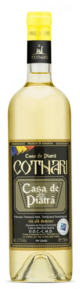 Vin alb Cotnari Casa de Piatra, demisec, 0.75L