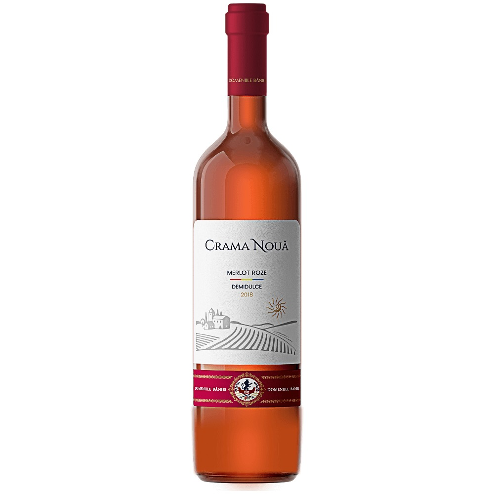 Vin rose demidulce, Crama Noua Merlot, 0.75L