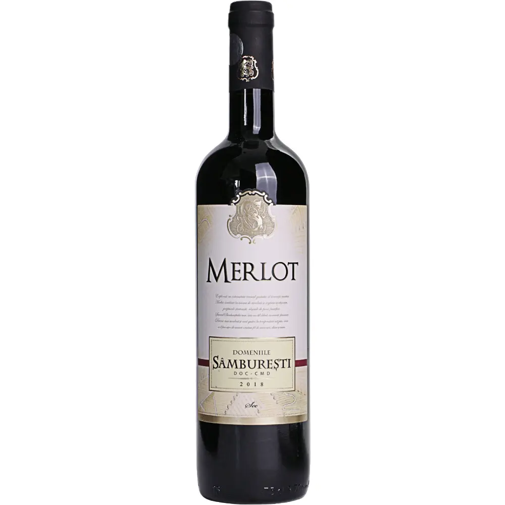 Vin rosu sec, Domeniile Samburesti Merlot, 0.75L