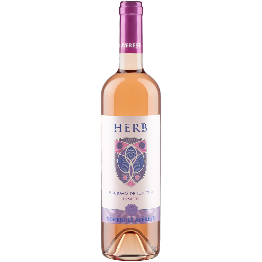 Vin rose Averesti Herb, Busuioaca de Bohotin, D.O.C, Demisec, 0.75l