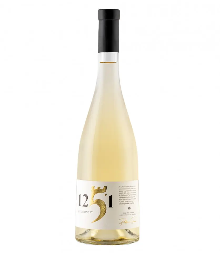 Vin alb sec 1251 Podgoria Silvania Chardonnay 0.75L