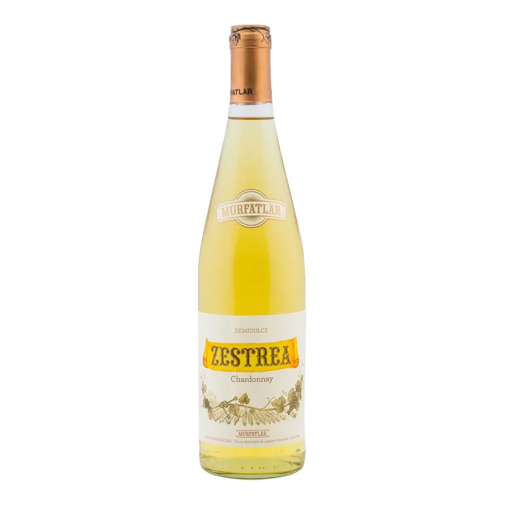 Vin alb Zestrea Chardonnay demidulce 0.75L