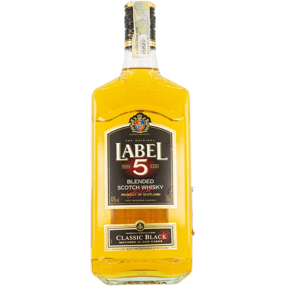 Whisky Label 5, Blended, 40%, 0.7 L