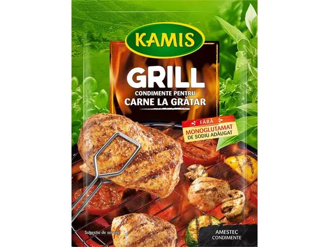Condimente Kamis pentru carne la gratar 25g