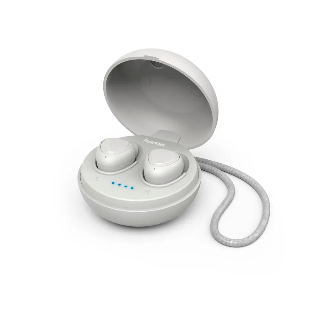 Casti Bluetooth Hama LiberoBuds, In-Ear, Wireless, Statie incarcare, Gri