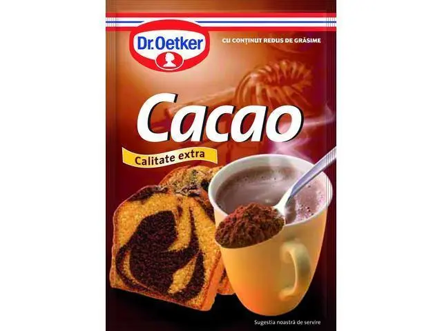 Cacao cu continut redus de grasime Dr. Oetker 50g