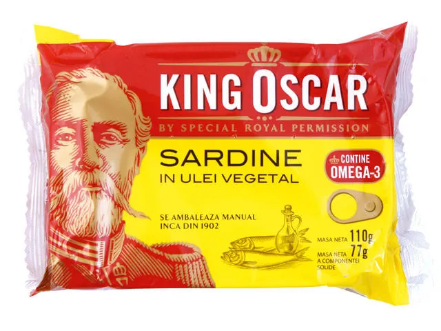 Sardine King Oscar in ulei 110g