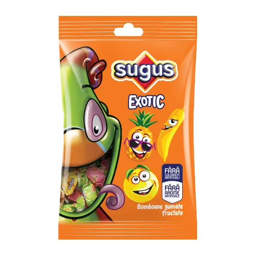 Bomboane gumate fructate Sugus Exotic 200 g