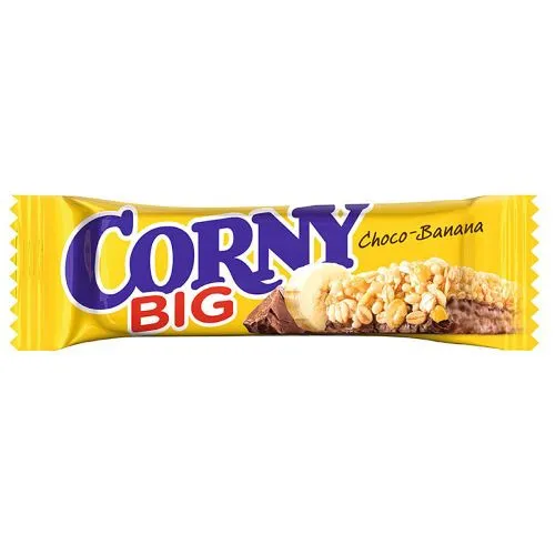 Baton cereale Corny, cu ciocolata si banane, 50g
